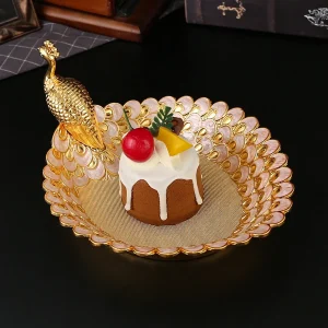 1 piatto occidentale piatto in metallo, snack dal design retrò europeo, snack, piatto portaoggetti per dessert, adatto per cucina e sala da pranzo. 1