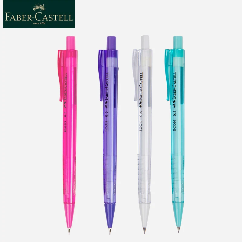 Matita meccanica Faber-Castell 0,5 mm nucleo di piombo 4 colori penna Traingle design antiscivolo per forniture per studenti di cancelleria 5