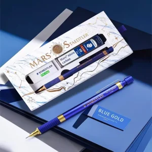 Matita meccanica STAEDTLER MARS in edizione limitata 0,5 mm HB placcatura in oro confezione regalo disegno schizzi scrittura liscia piccolo regalo 1