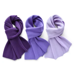 Sciarpa in cashmere serie viola sciarpe invernali in lana femminile lavorate a maglia avvolgenti da donna morbido scialle caldo spesso regali di lusso da donna corti 1