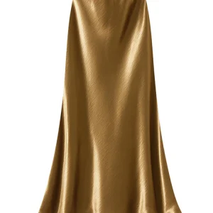 Beiyingni Temperamento Elegante Gonne Lunghe da Donna Francese di Lusso Slim Fit Confezione Hip Tromba Gonna per Donna Morbida Faldas 15 Colori 1