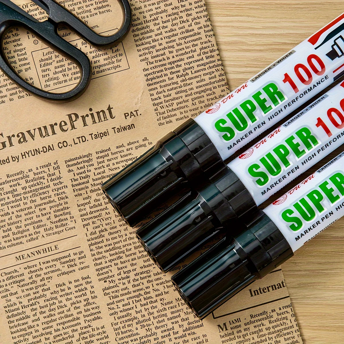 Pennarelli Jumbo, per la protezione dell'identificazione del furto d'identità, protezione del segreto e dell'indirizzo della privacy, punta a scalpello extra larga 4