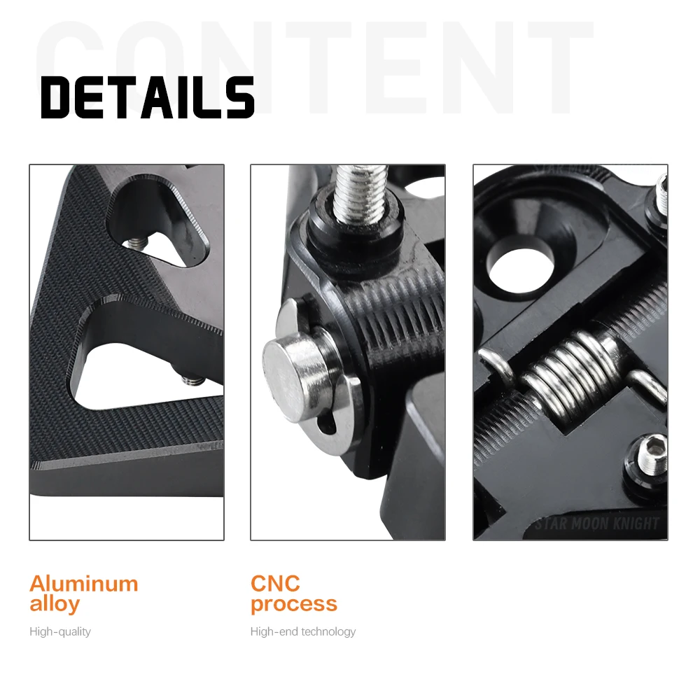 Piastra punta antiscivolo per pedale freno posteriore pieghevole per moto per 390 690 Adv 790 890 Adventure S/R 1290 Adv (2018-2025) 4