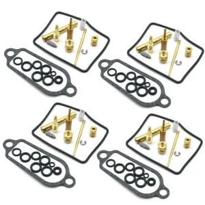4PCS Per Honda CB400F Super Sport 1975 1976 1977 CB 400 F cb400 f Carburatore Ricostruire Kit di Riparazione Camera Guarnizione di Tenuta Carb Parti 1