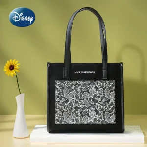 Disney nuova borsa per pannolini borsa cartone animato carino borsa per bambini tendenza moda borsa a tracolla da donna multifunzionale di grande capacità 1