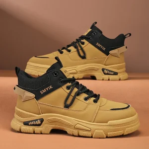 Stivali da uomo autunno e inverno stivali casual dal taglio basso moda scarpe da passeggio per esterni stivali da lavoro comfort con suola morbida antiscivolo per giovani 1