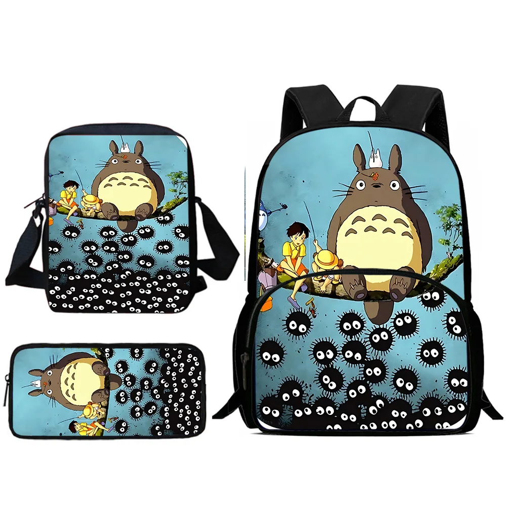 Zaini per bambini Cartone animato caldo carino per T-Totori Borsa a tracolla Astuccio per alunni Borsa da scuola di grande capacità per ragazzi e ragazze Miglior regalo 1