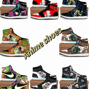 Scarpe anime personalizzate Scarpe da ginnastica anime giapponesi versione eroe comico stile femminile Accessorio cosplay Jujutsu Scarpe stampate HD 1