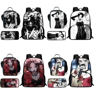 3 pezzi Set Nanas Osaki zaini per bambini borsa a tracolla astuccio per matite pupilla borse da scuola di grande capacità per ragazzi e ragazze miglior regalo 1