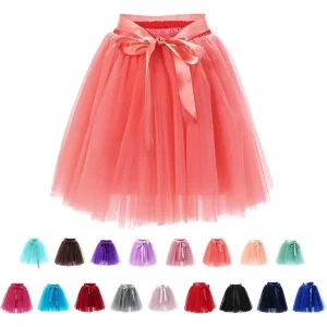 17 colori gonna in tulle tutù sottogonne sottogonna corta 4 strati 50 cm gonna gonfia sottoveste crinolina CPA1002 sxa10 1