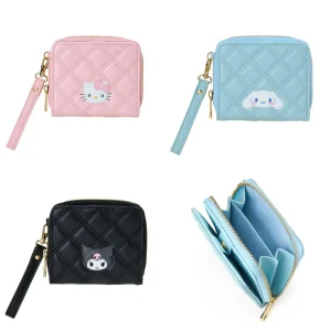 Portamonete da donna Sanrio in pelle PU Kuromi Melody Hello Kitty Portafoglio chiave Kawaii Regalo per ragazze Portamonete carino alla moda 1