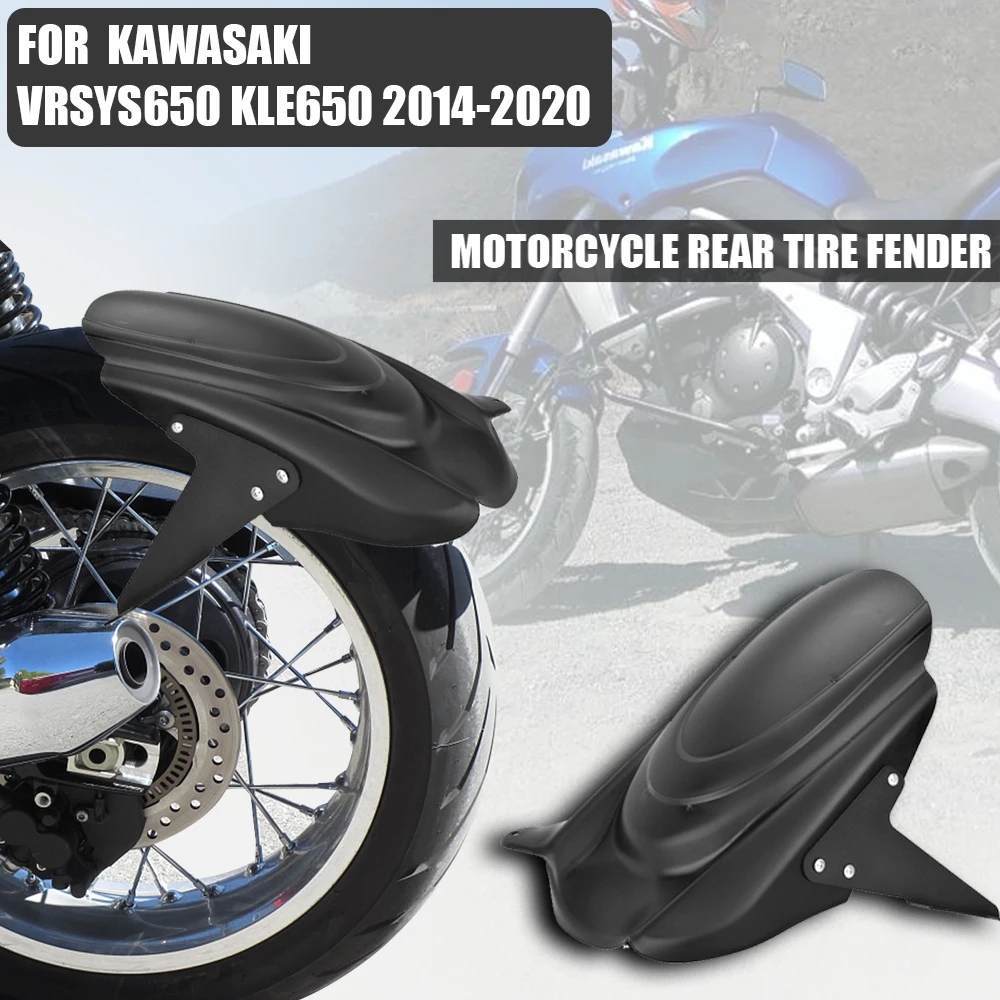 Parti di motociclette parafango nero parafango posteriore per moto per KAWASAKI Versys 650 KLE650 2014-2020 paraspruzzi 2