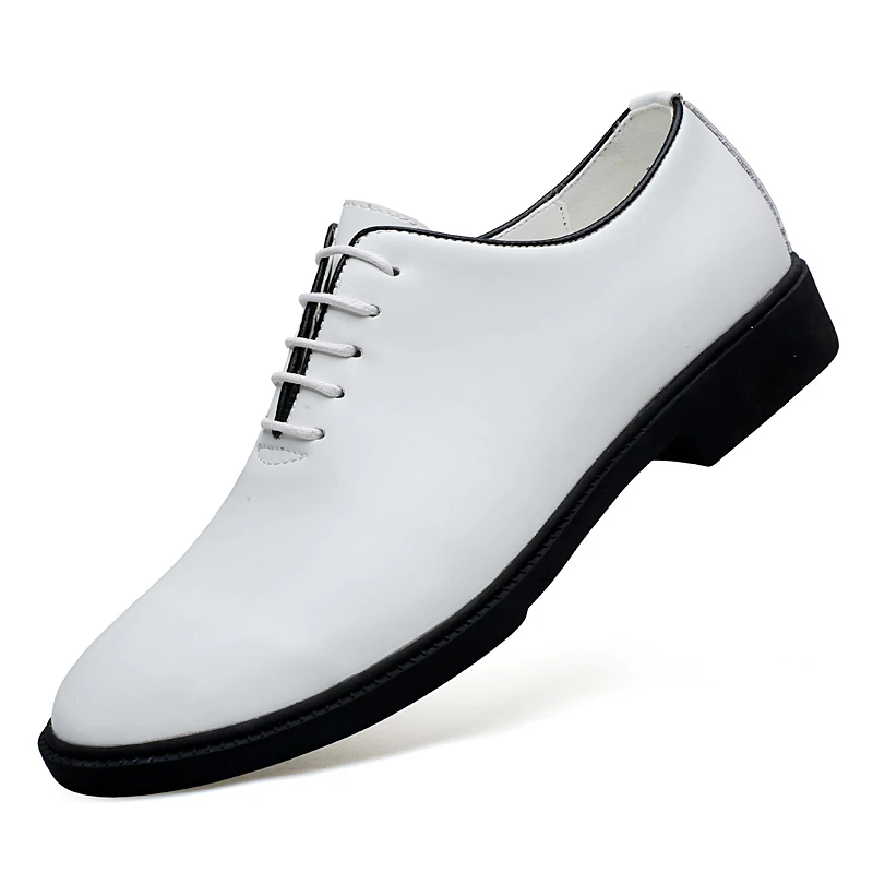 Plus Big Size 47 48 49 Scarpe in pelle di lusso da uomo Bianco Nero Scarpe formali stile britannico Scarpe da lavoro da uomo Oxford 1