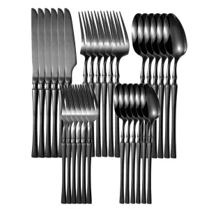 20/30/40 pezzi set di stoviglie coltello in acciaio inossidabile forchetta cucchiaio posate set di stoviglie posate da cucina set da tavolo argenteria per cena 1