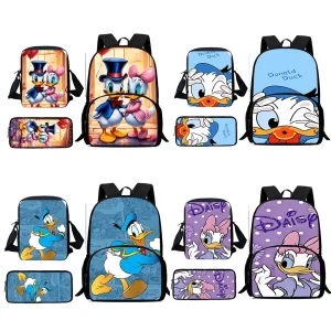 Child Disneys Mickey Donald Duck zaini borsa a tracolla astuccio per matite pupilla borse da scuola di grande capacità per ragazzi e ragazze miglior regalo 1