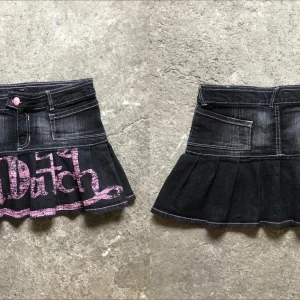 Stile coreano Rosa Lettera Vita bassa Sottile Mini Una Parola Gonna di jeans da donna Y2K Nuovo Harajuku Goth Sexy Spice Girl Moda Streetwear 1