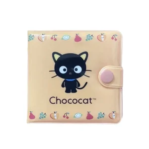 Chococat Mini Portafogli per Donna Ragazza Portamonete in PVC carino Cartone animato Gatto Nero Porta carte di credito Porta carte d'identità Borsa per soldi Kawaii 1