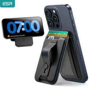 ESR per Portafoglio MagSafe Portafoglio con 5 supporti per carte con supporto regolabile Portafoglio magnetico con impugnatura sicura per iPhone 17/16/15/14 1