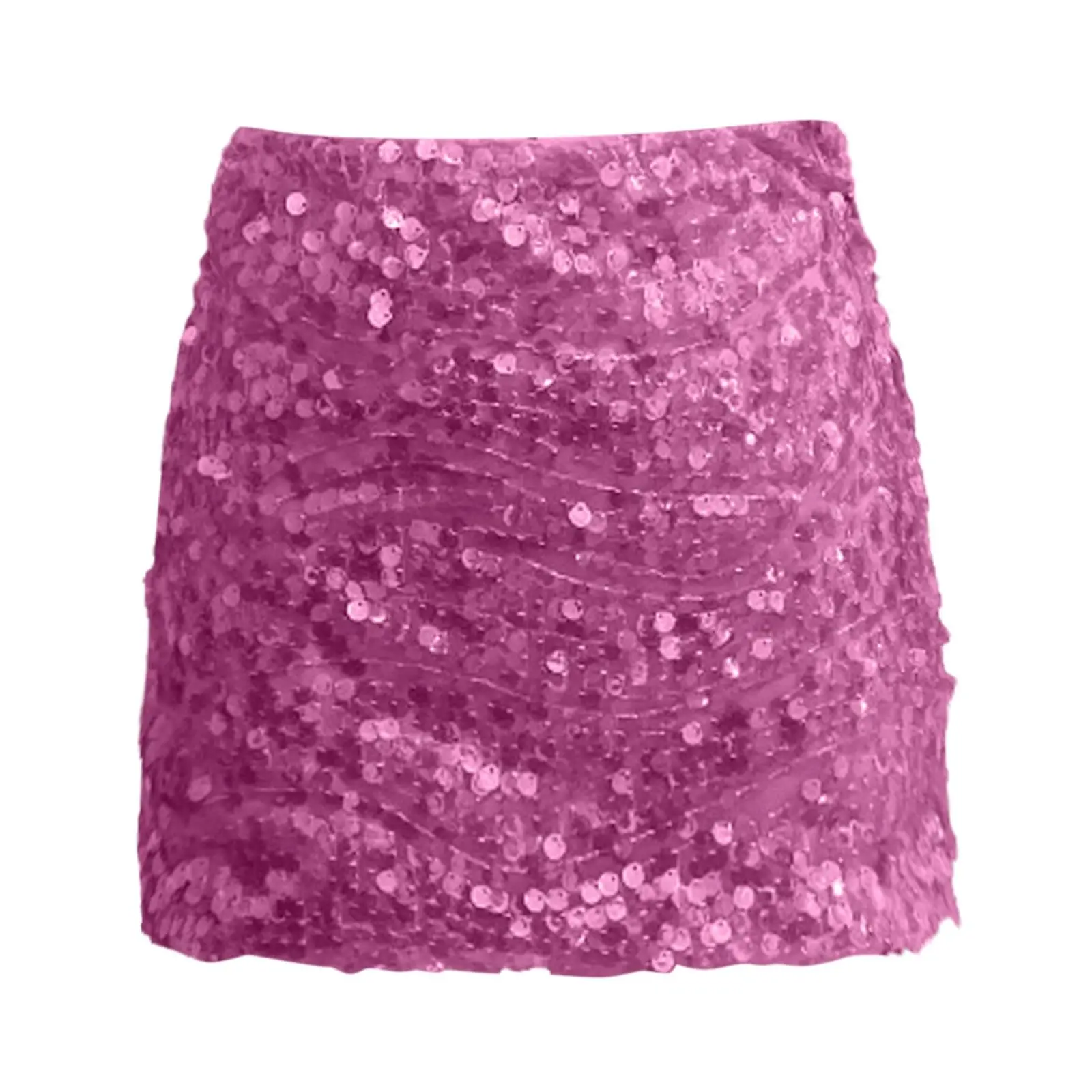 Gonna con paillettes da donna Gonna corta sexy Minigonna sui fianchi Moda donna Gonna glitter lucida Gonna elastica in vita Gonna da festa Gonna di carnevale 5