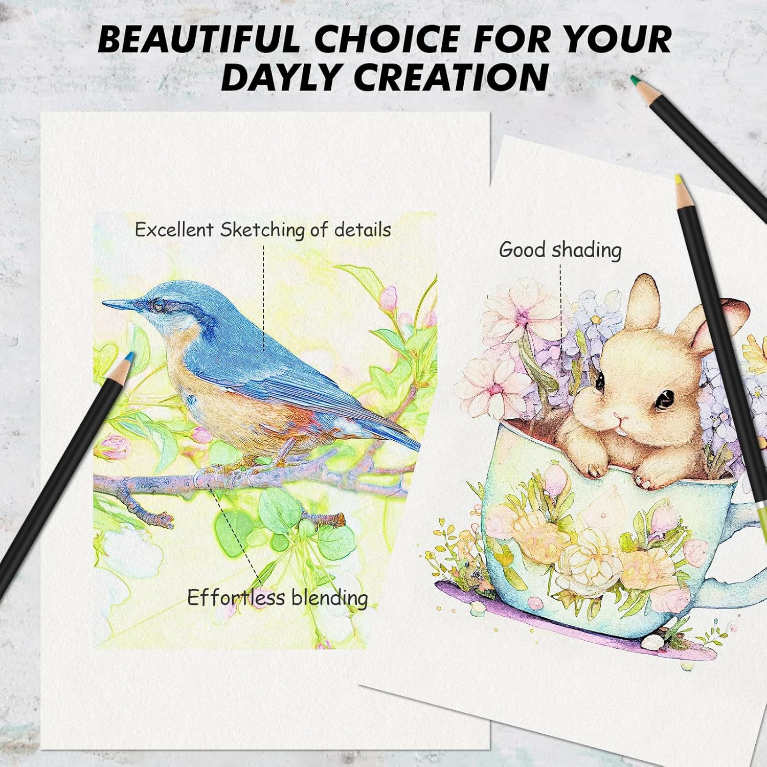 Matita colorata a base di olio da 72 colori, pastelli artistici a piombo colorati, adatti per uso artistico professionale 5