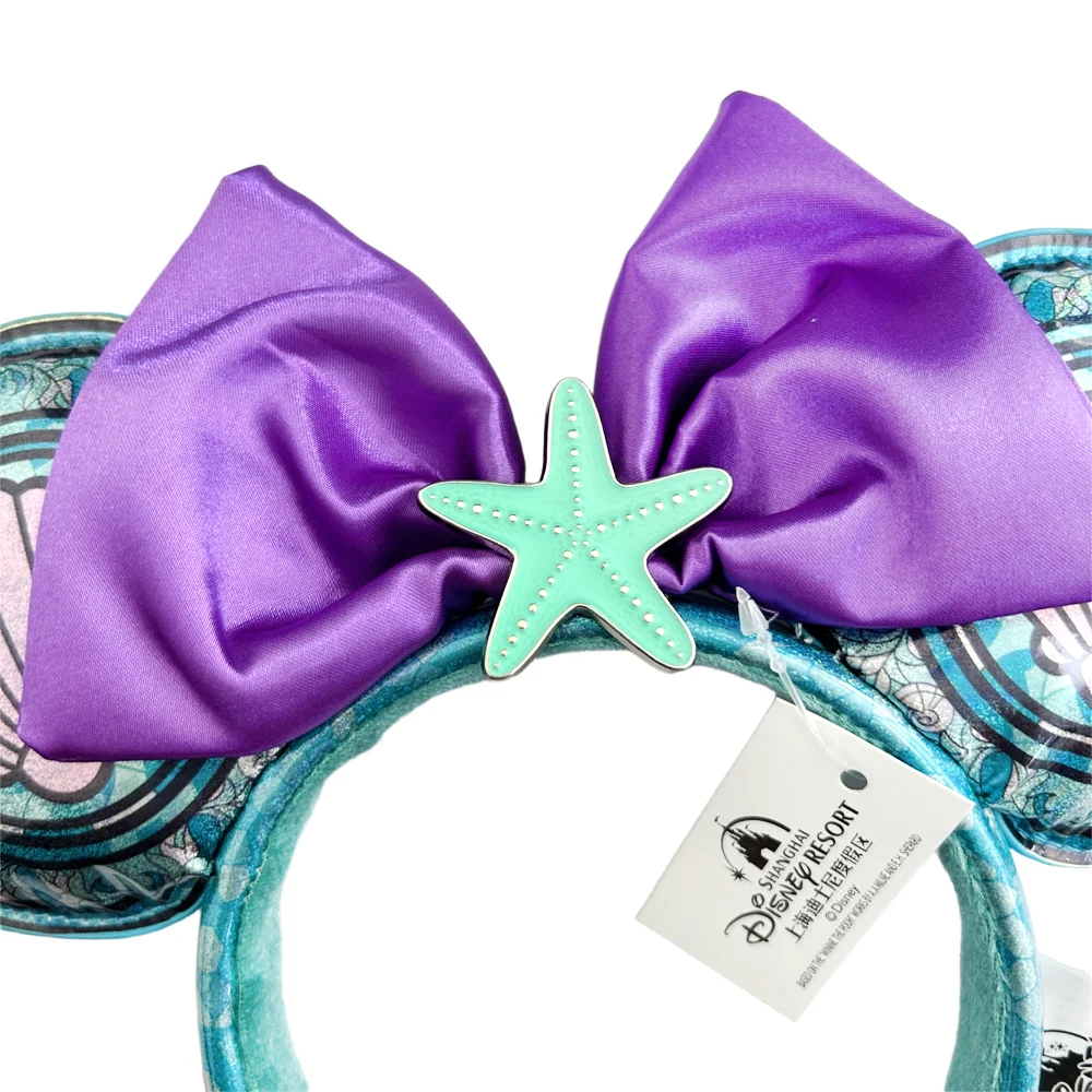 Disney Sirena Topolino Fascia per orecchie Ognissanti Festivel Festa Hairwear COSTUME Cosplay Peluche Regalo Accessori per capelli per le donne 5