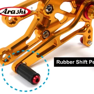 Pedane regolabili Arashi ricambio cambio in gomma selettore cambio poggiapiedi moto ricambi pedane 1 pz 1
