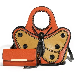 Borsa da donna Borsa in pelle di grande capacità Stilista Borse con manico superiore Borse da donna con tracolla grandi Design a farfalla 1