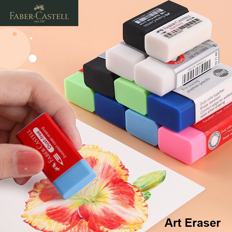 Gomma da matita Faber-Castell 3/4/5 pezzi appositamente formulata per uso artistico e grafico Senza polvere Eccellente cancellazione pulita 1
