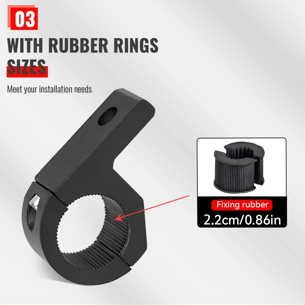 Staffa di montaggio Hot Bull Bar Faretto per luce di guida fendinebbia Staffa di morsetto universale per supporto per fendinebbia per auto e moto 5