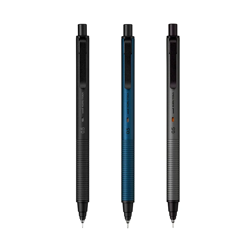 Uni KuruToga Matita meccanica in metallo M5-KH 0.5MM HB/2B Piombo Rotazione automatica Gomma incorporata Forniture di cancelleria per ufficio 2