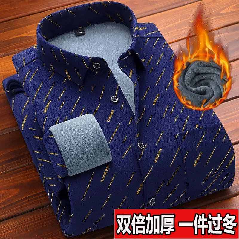 Camicia a quadri calda ispessita vintage americana di tendenza della moda autunno/inverno Camicia a maniche lunghe allentata di grandi dimensioni da uomo di alta qualità 5