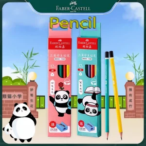 Nuovo FABER-CASTELL Limited Matite di piombo in legno Triangolo Portapenne Postura verticale per principianti Materiale scolastico Cancelleria Kawaii 1