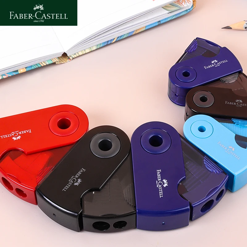 Temperamatite Faber-Castell da utilizzare con matite e matite colorate Spessore di varie fusti, dimensioni standard e ad albero largo 4