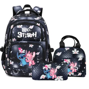 Zaini Lilo Stitch Zaino per ragazze adolescenti Bookbag Mochila Zaino da donna impermeabile Borsa da viaggio femminile Regalo di Natale 1