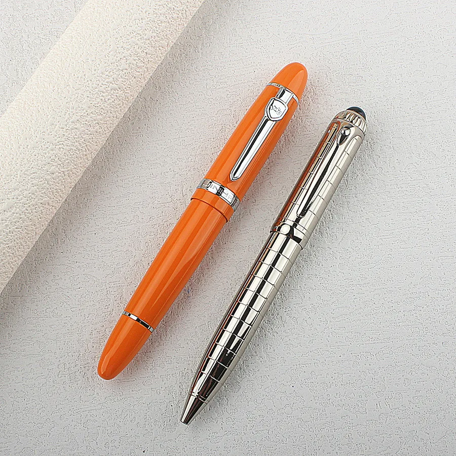 Marchio di alta qualità JINHAO X159 Penna roller dorata Regalo in metallo Penna a inchiostro per firma calligrafia classica PK Jinhao 450 6