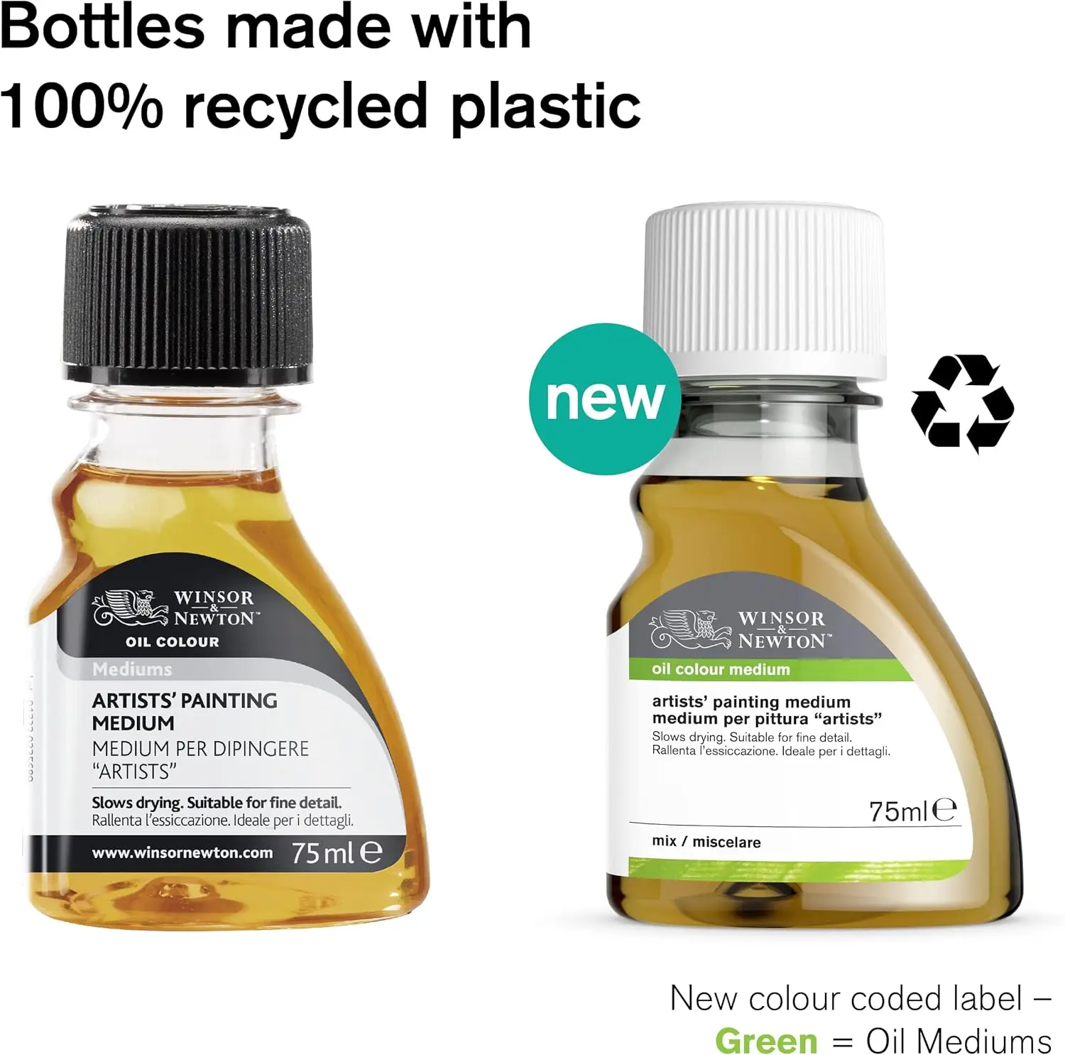 Winsor & Newton olio colore medio Detergente per immagini artisti, bottiglia da 75 ml (2,5 once). 3