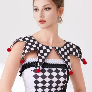 2025 Camicia retrò scuri europea transfrontaliera in stoffa con copertura sottile per il collo, sciarpa con papillon da palazzo 1