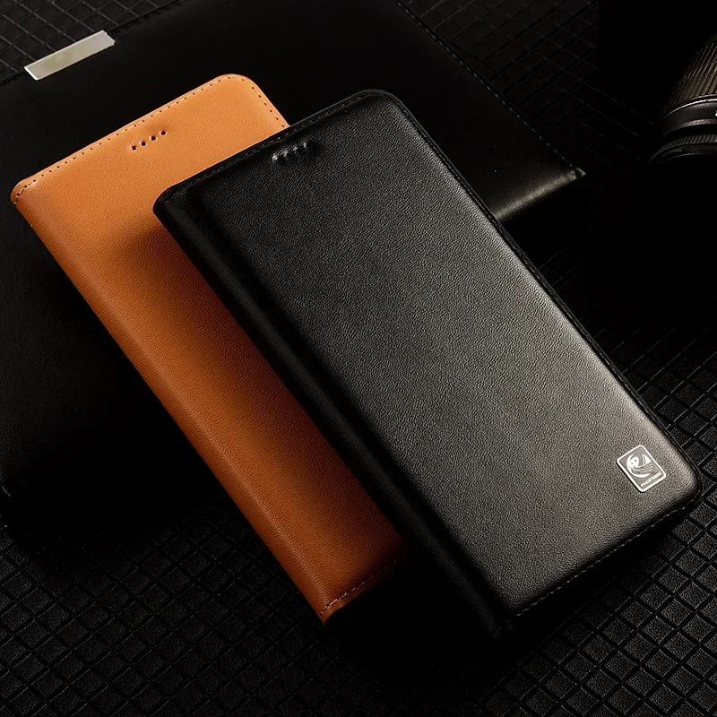 Custodia Flip per XIAOMI Mi 15 Ultra 15Ultra 5G Custodia magnetica in vera pelle di lusso Pelle bovina Napa Texture Tasca per carte Custodie a portafoglio 4