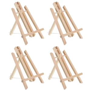 4 pezzi mini telaio da cavalletto in legno 30/40/50 cm supporto per espositore per treppiede cavalletto artistico in legno pieghevole espositore da tavolo per artista per la pittura 1