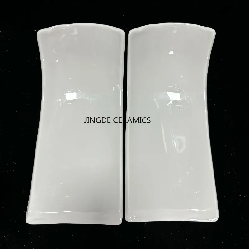 Piatto da portata irregolare in plastica bianca pura commercio vassoio da portata BBQ piatti da Picnic Dessert snack piatti di frutta stoviglie da cucina 4