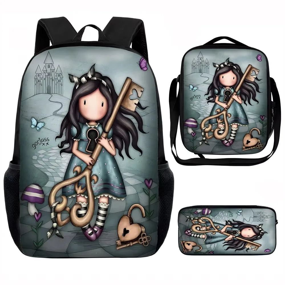 Simpatico zaino scolastico per bambini G-gorjuss, borse per il pranzo, borse per matite, borse scolastiche per ragazzi e ragazze, miglior regalo 1