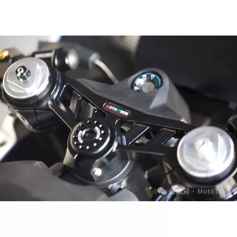 MOTO-TRON Moto CNC Set posteriore regolabile Pedane poggiapiedi poggiapiedi per cfmoto 675SR -R 4