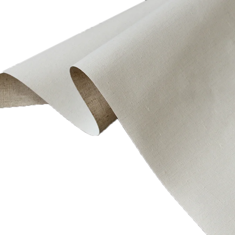 1m Professionale tela bianca per la pittura Strato, Acrilico pittura a olio della tela di canapa, misto lino Innescato grana Fine texture rifornimenti di Arte 4