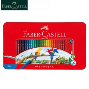 Faber Castell Matite colorate ad acquerello 24/36/48/60/72 Matita colorata in legno naturale Pittura artistica Disegno Schizzo Forniture 1