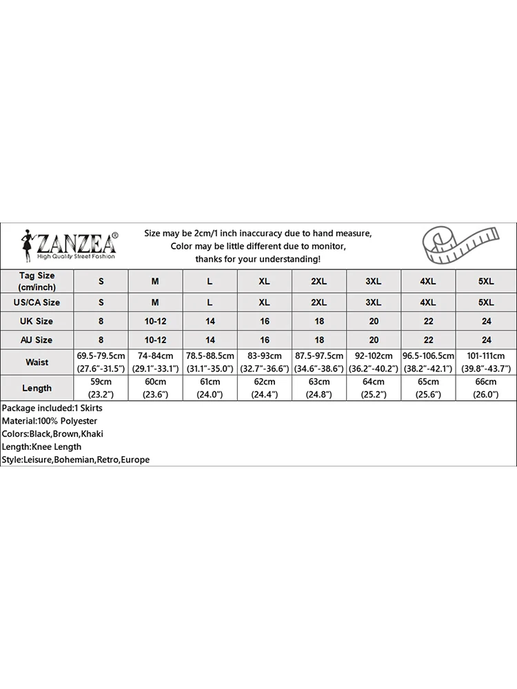 2025 Estate Elastico In Vita Jupes ZANZEA Donne Gonne Da Ufficio Solido A Pieghe Gonna Al Ginocchio Elegante A-line OL Lavoro Faldas Saia 6