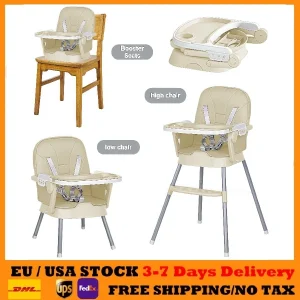 Seggiolone per bambini Articolo 3 in1 Seggiolone convertibile per neonati Seggiolone regolabile in altezza Facile da pulire 1