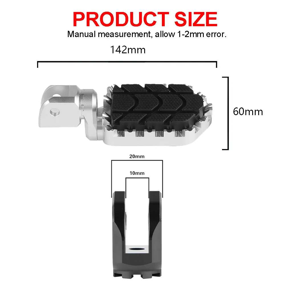 Per BMW F800 ST/GT/R/S R1200 R1250 R/RS K1200S/R/Sport K1300 R/S F900R/XR S1000XR R nine T pedane per moto 5