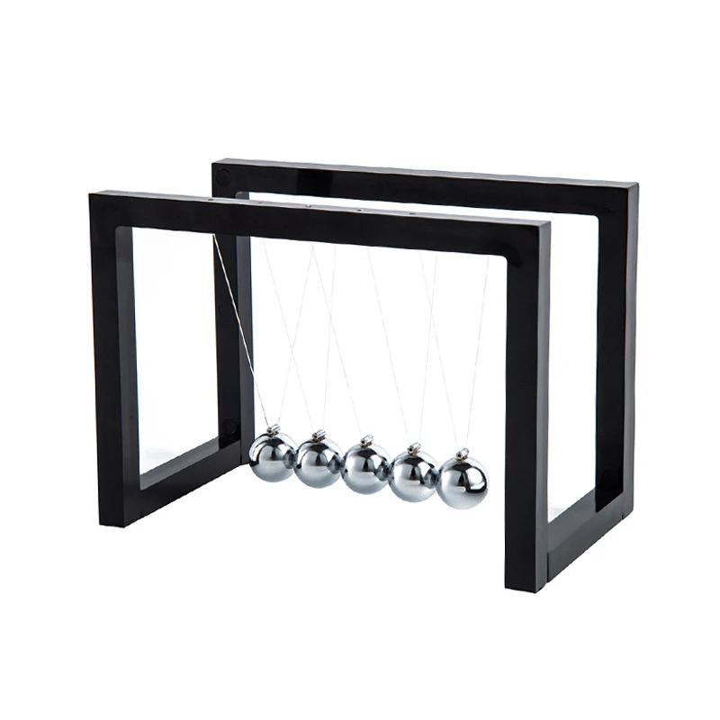 Newton Pendolo Equilibrio Palle Fisica Scienza Cinetica Scrivania Giocattoli Ufficio Ansia Sollievo Gadget Anti Stress Regali Per Adulti 2