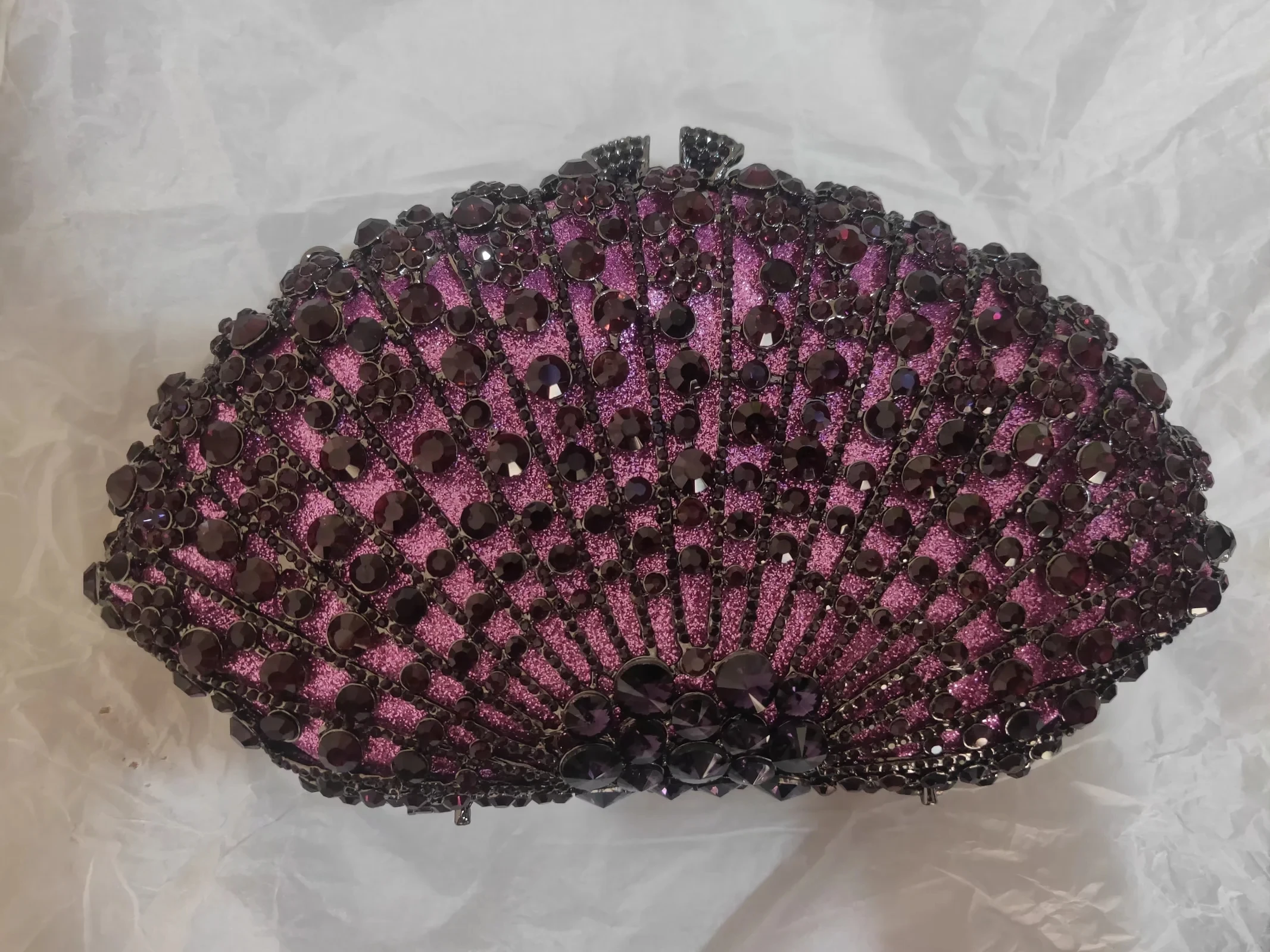 XIYUAN donna multicolor Crystal Dinner Party Handbag Diamond Hollow Out borsa da sera borsa da banchetto di Gala floreale da sposa 2