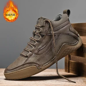 Nuovi stivali da neve da uomo caldi invernali Stivaletti da uomo comodi di alta qualità Scarpe da uomo calde in peluche invernale Scarpe da ginnastica casual da esterno 1